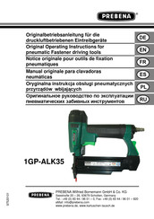 Prebena 1GP-ALK35 Manual Original