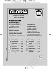 Gloria CleanMaster PERFORMANCE CM12 Instrucciones De Uso