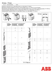 ABB Tmax X1 Manual Del Usuario