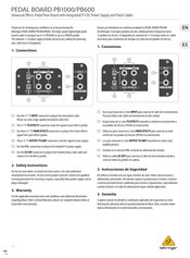 Behringer PB1000 Guia De Inicio Rapido