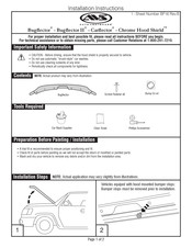 AVS Chrome Hood Shield Instrucciones De Instalación