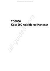 kala TD6830 Manual De Instrucciones