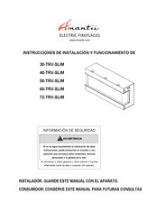 Amantii 50-TRV-SLIM Instrucciones De Instalación Y Funcionamiento