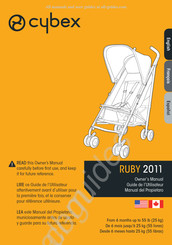 CYBEX RUBY 2011 Manual Del Propietário