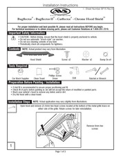 AVS Chrome Hood Shield Instrucciones De Instalación