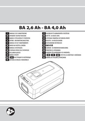 EMAK BA 2,6 Ah Manual De Uso Y Mantenimiento