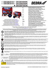 DEDRA DEGB3600K Manual Del Usuario