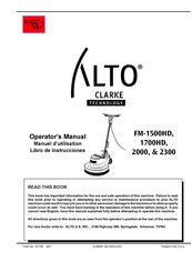 Alto CLARKE FM-2000 Libro De Instrucciones
