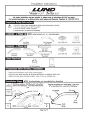 LUND Ventvisor Deflector Instrucciones De Instalación