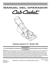 Cub Cadet 18M Manual Del Operador