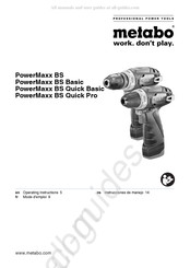 Metabo PowerMaxx BS Instrucciones De Montaje