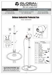 Global Industrial Deluxe 652299 Manual De Usuario