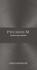 PRESIDIUM Synthetic Ruby Identifier Manual Del Usuario