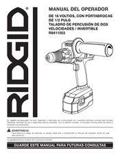 RIDGID R8411503 Manual Del Operador