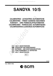 SCM SANDYA 10/S Uso Y Mantenimiento