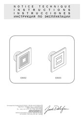 Jacob Delafon E8002 Instrucciones