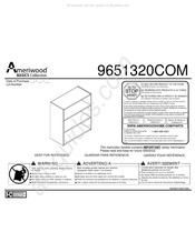 Ameriwood 9651320COM Guia De Inicio Rapido