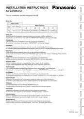 Panasonic S-56MK2E5A Instrucciones De Instalación