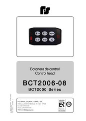 Federal Signal BCT2006-08 Manual Del Usuario