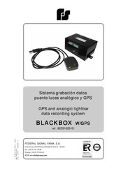 Federal Signal BLACKBOX W/GPS Manual Del Usuario