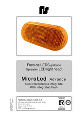 Federal Signal Advance MicroLed Manual Del Usuario