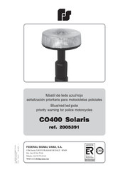 Federal Signal Solaris CO400 Manual Del Usuario