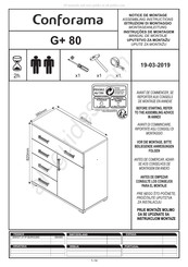 CONFORAMA G+ 80 Manual De Montaje