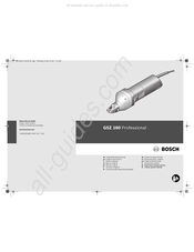 Bosch GSZ 160 Professional Manual Original