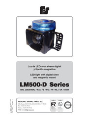 Federal Signal LM500-D Serie Manual Del Usuario