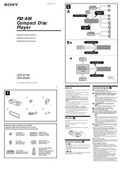 Sony CDX-M730 Manual Del Usuario