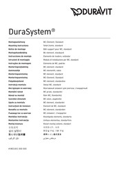 Duravit DuraSystem WD1001 000 000 Instrucciones De Montaje