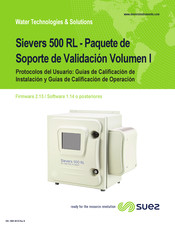 SUEZ Sievers 500 RL Manual Del Usuario