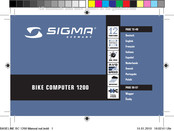 Sigma BIKE COMPUTER 1200 Manual Del Usuario