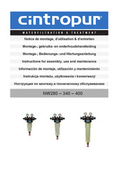 Cintropur NW 340 Información De Montaje, Utilización Y Mantenimiento