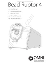 Omni International Bead Ruptor 4 Manual Del Usuario