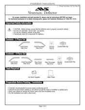 AVS Ventvisor Deflector Instrucciones De Instalación