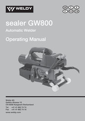 WELDY sealer GW800 Manual De Instrucciones