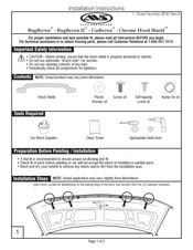 AVS Chrome Hood Shield Instrucciones De Instalación