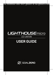 GOAL ZERO LIGHTHOUSE micro Manual Del Usuario