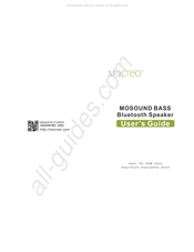 Mocreo MOSOUND BASS Manual Del Usuario