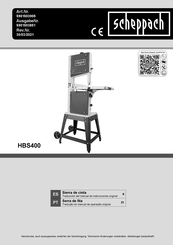 Scheppach HBS400 Traducción Del Manual De Instrucciones Original