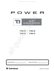 Power T1S2-10 Manual De Instrucciones