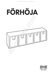 IKEA FÖRHÖJA Manual De Instrucciones