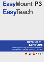 Rechner Sensors EasyTeach Instrucciones