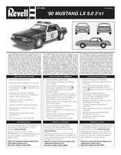 REVELL '90 MUSTANG LX 5.0 2'n1 Instrucciones De Montaje