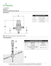 Symmons Maxline 7-210-CK Manual De Funcionamiento Y Mantenimiento