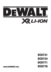 DeWalt DCD731 Manual Del Usuario