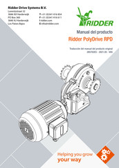 Ridder Drive Systems PolyDrive RPD Manual Del Producto