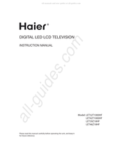 Haier LET32T1000HF Manual De Instrucciones