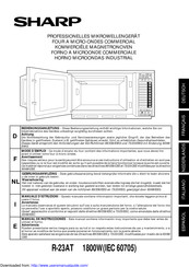 Sharp R-23AT Manual De Instrucciones